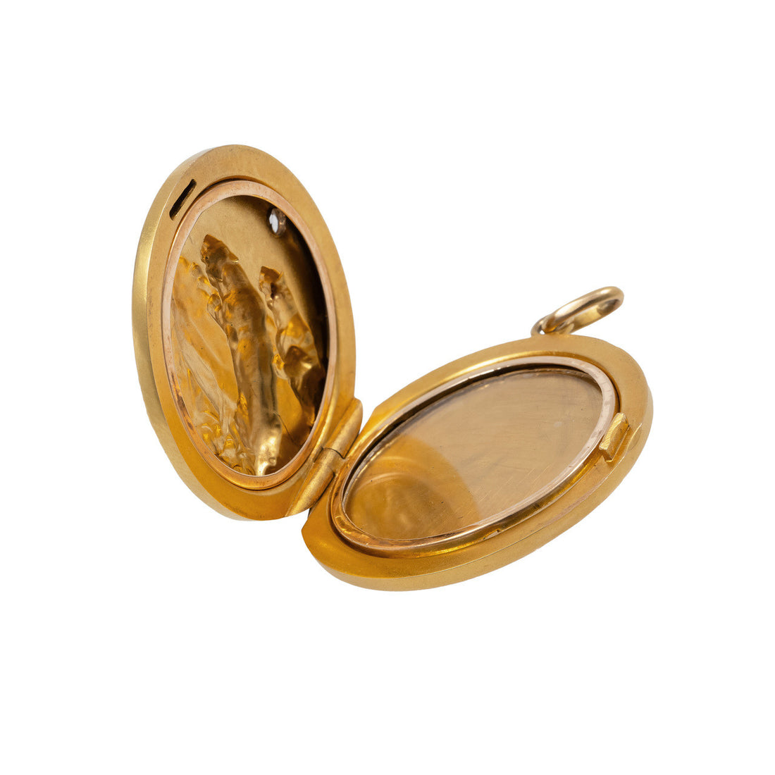 .10 Carat Diamond Yellow Gold Lion Locket – image 3