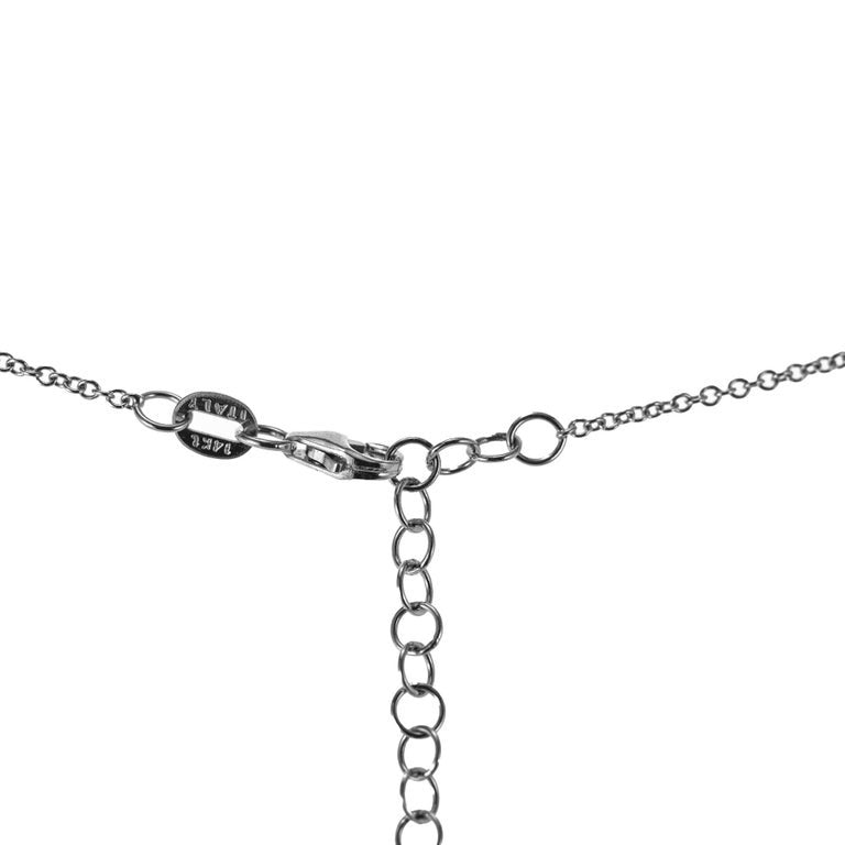Peter Suchy .36 Carat Diamond White Gold Smile Bar Necklace – image 6