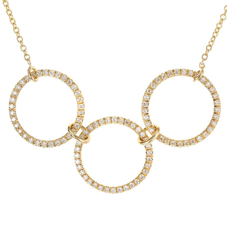 Peter Suchy .28 Carat Diamond Yellow Gold Pendant Necklace – image 2