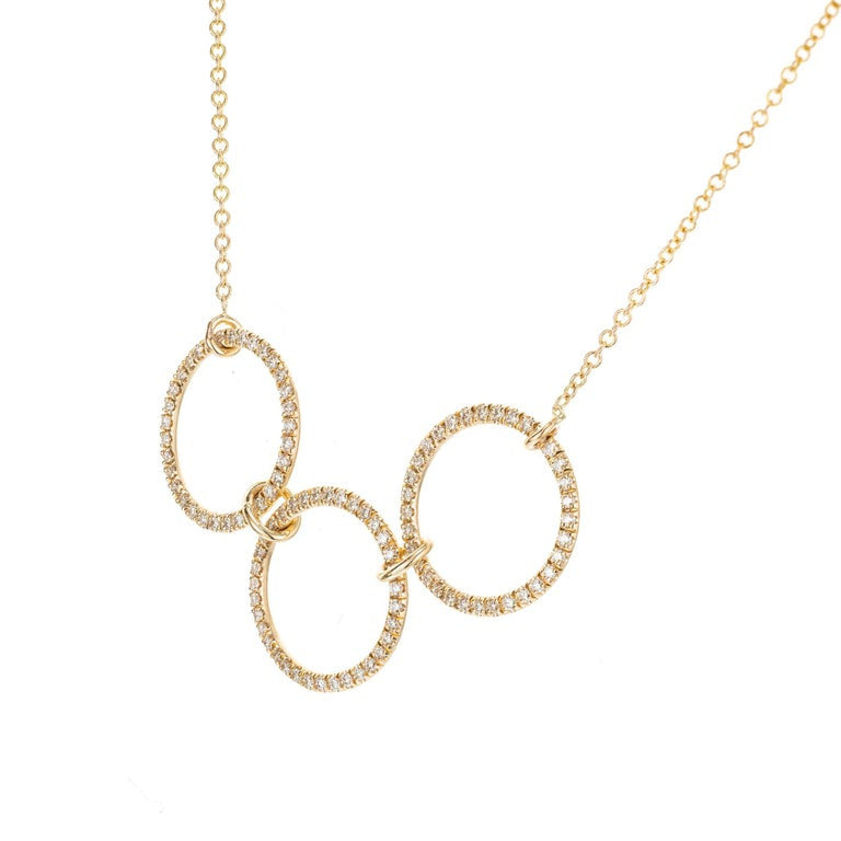 Peter Suchy .28 Carat Diamond Yellow Gold Pendant Necklace – image 3