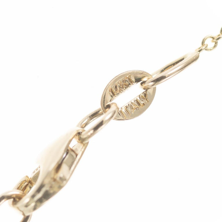 Peter Suchy .28 Carat Diamond Yellow Gold Pendant Necklace – image 5