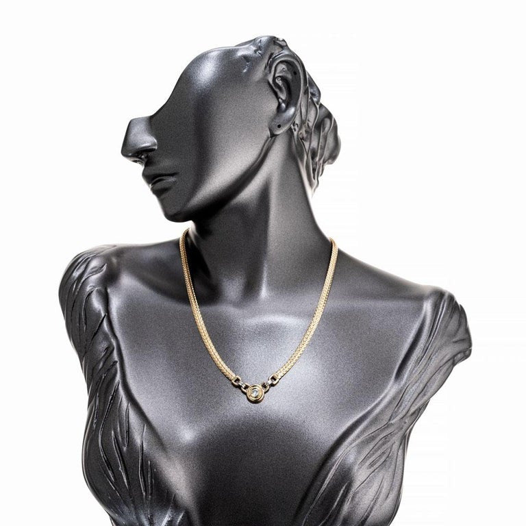 .27 Carat Diamond Yellow White Gold Pendant Necklace – image 5