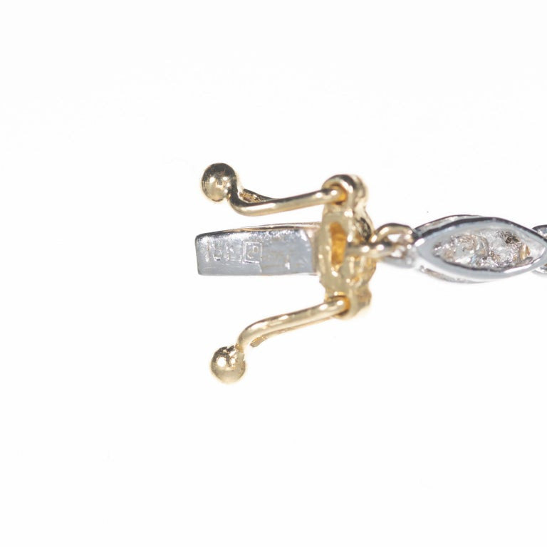 2.00 Carat Diamond Two Tone Gold Necklace Bracelet Set – image 8