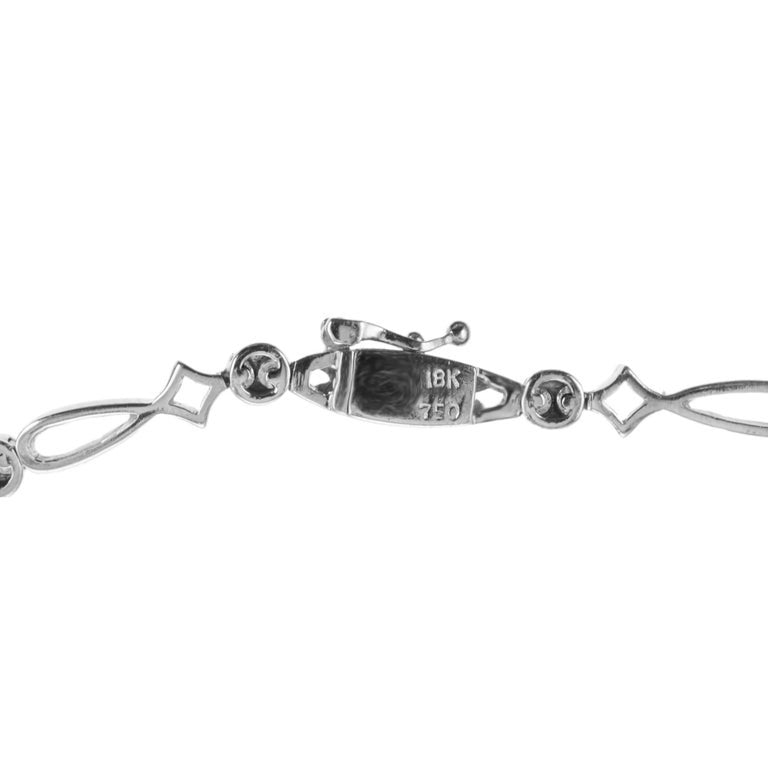1.50 Carat Round Diamond White Gold Bow Pendant Necklace – image 6