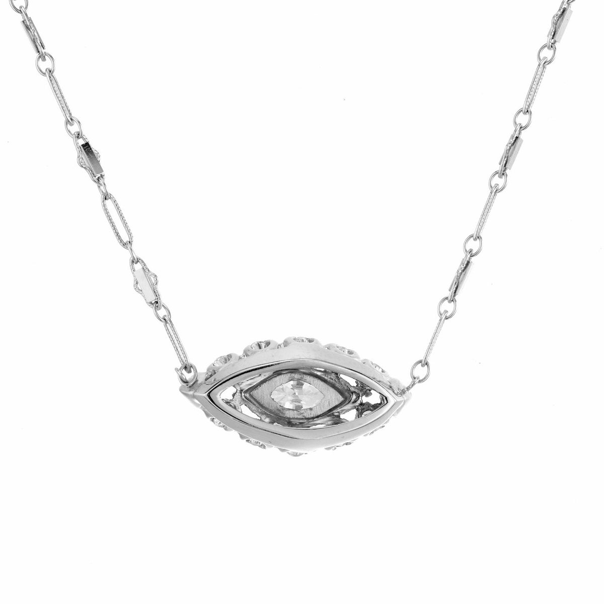 Peter Suchy EGL Certified 1.12 Carat Diamond Pendant White Gold Necklace – image 5