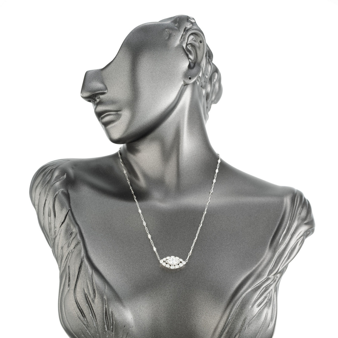 Peter Suchy EGL Certified 1.12 Carat Diamond Pendant White Gold Necklace – image 7