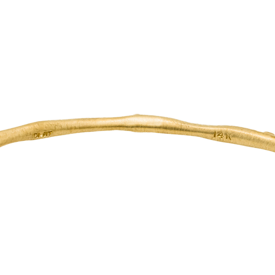 .20 Carat Diamond Yellow Gold Bangle Bracelet – image 4