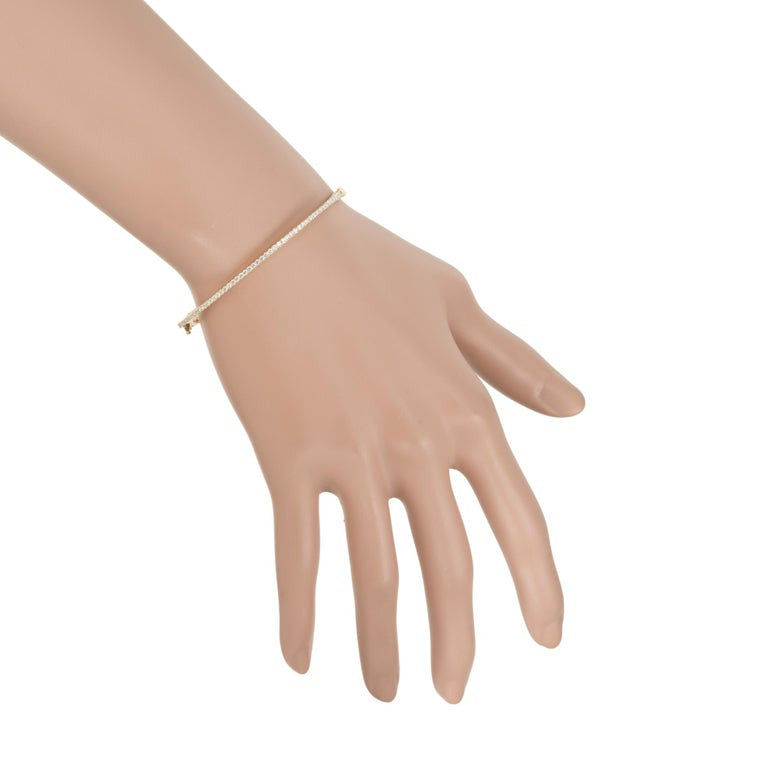 Peter Suchy .60 Carat Round Brilliant Cut Diamonds Gold Bangle Bracelet – image 5
