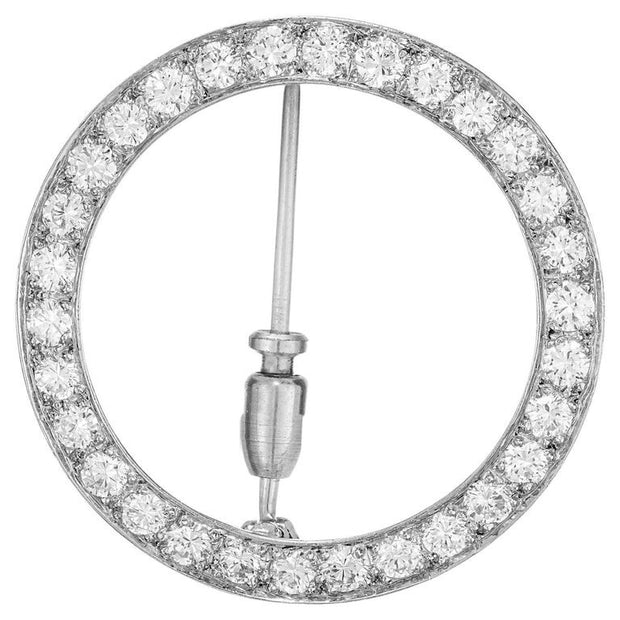J.E. Caldwell 1.20 Carat Diamond Platinum Brooch