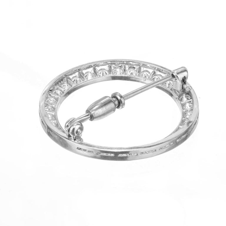 J.E. Caldwell 1.20 Carat Diamond Platinum Brooch – image 4