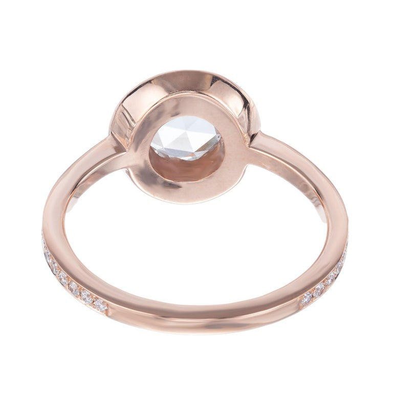 Peter Suchy 1.02 Carat Diamond Rose Gold Halo Engagement Ring – image 5