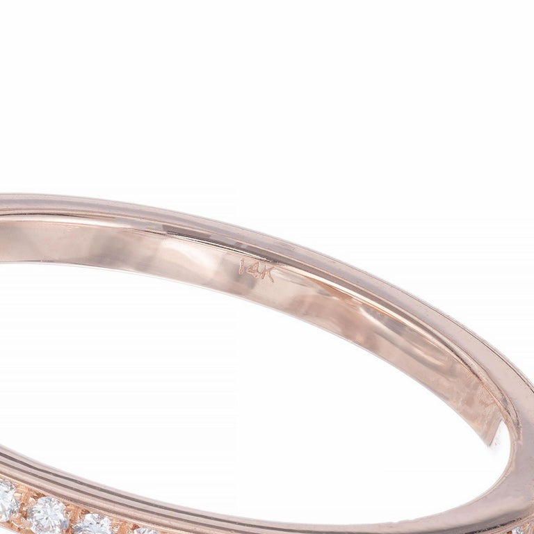 Peter Suchy 1.02 Carat Diamond Rose Gold Halo Engagement Ring – image 6