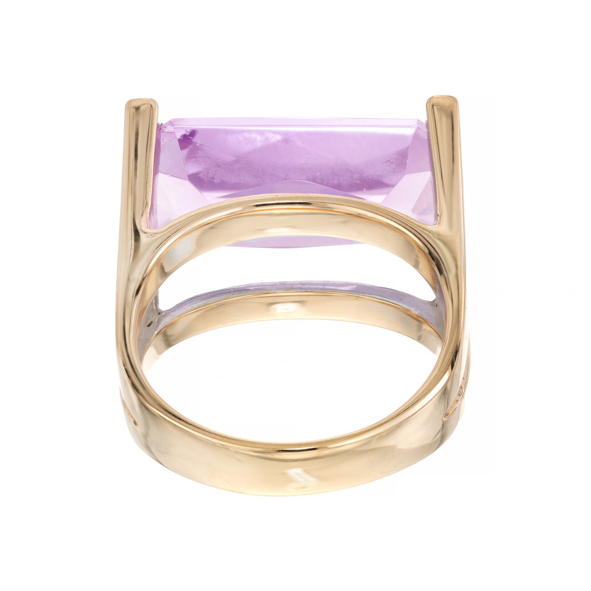 6.50 Carat Amethyst Yellow Gold Ring – image 5