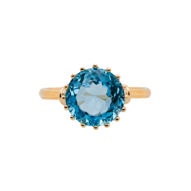 2.60 Carat Topaz Yellow Gold Ring