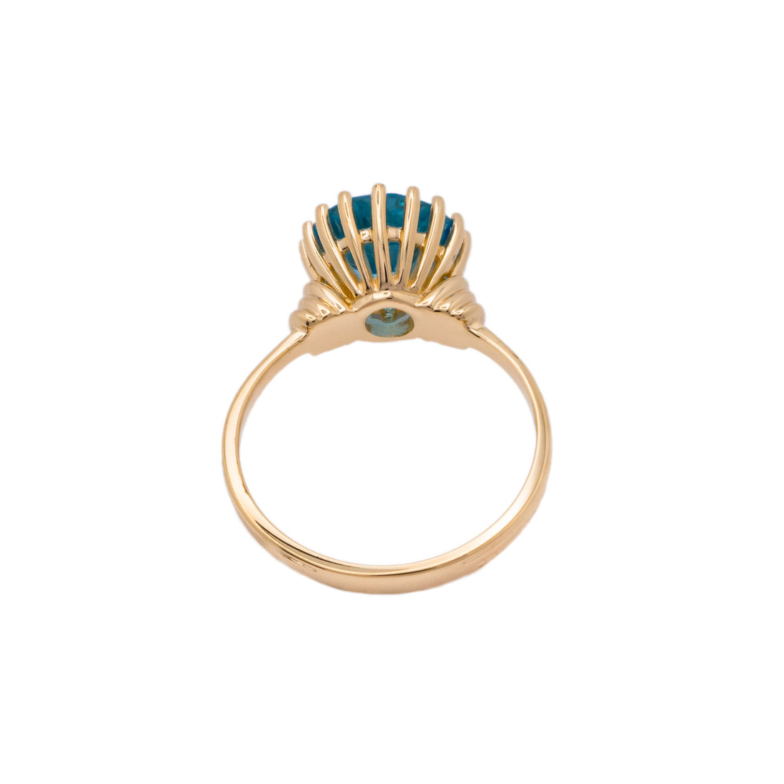 2.60 Carat Topaz Yellow Gold Ring – image 4