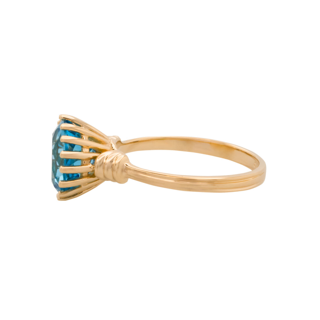 2.60 Carat Topaz Yellow Gold Ring – image 5