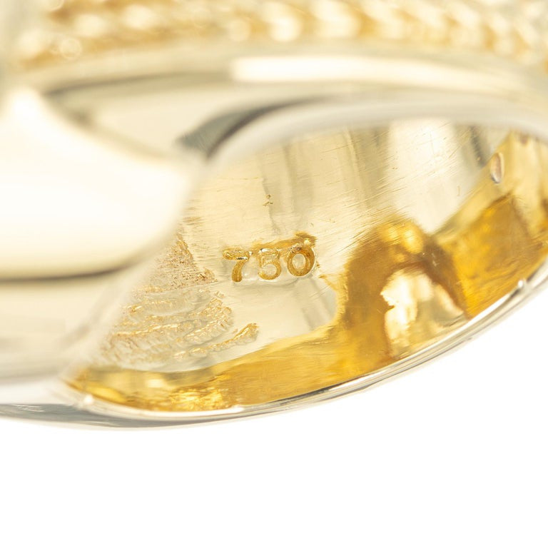 Valentino 11.00 Carat Oval Citrine Yellow Gold Cocktail Ring – image 6