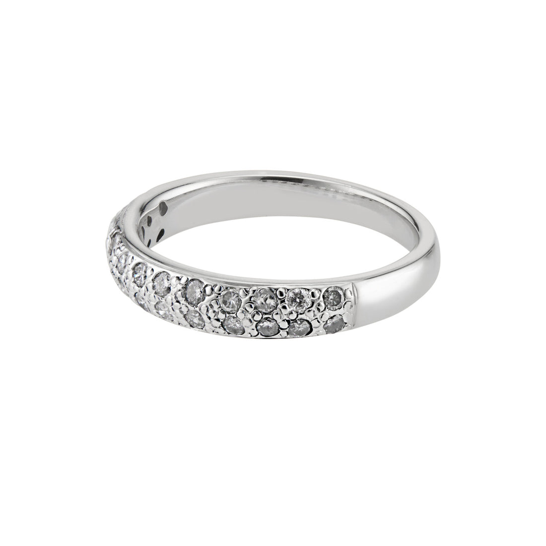 CWI .33 Carat Diamond White Gold Wedding Band Ring – image 3