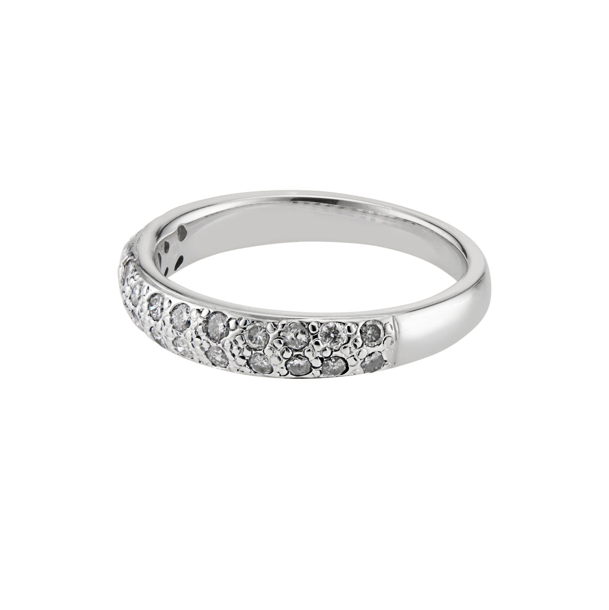 CWI .33 Carat Diamond White Gold Wedding Band Ring – image 3