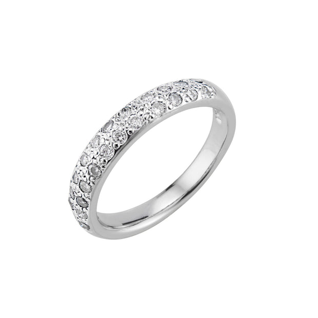 CWI .33 Carat Diamond White Gold Wedding Band Ring