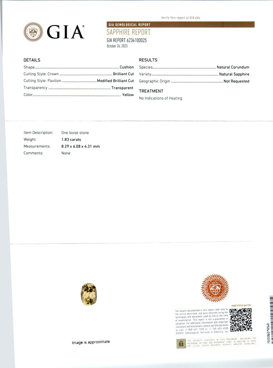 Peter Suchy GIA 5.16 Carat Sapphire Platinum Gold Three Stone Engagement Ring – image 3
