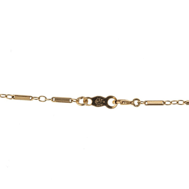 GIA Certified .19 Carat Yogo Gulch Sapphire Pearl Yellow Gold Pendant Necklace – image 5
