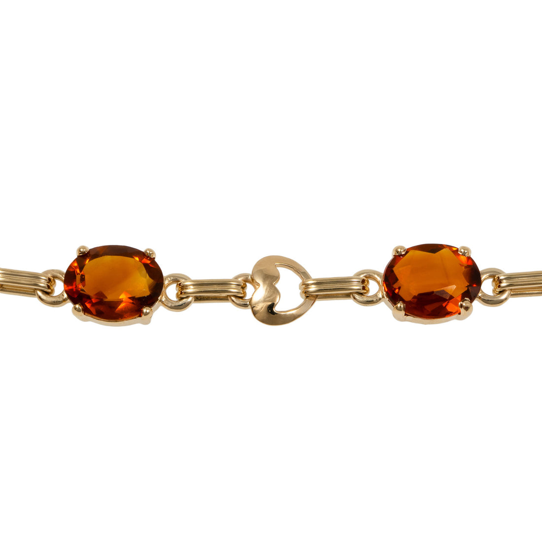 7.5 Carat Citrine Yellow Gold Bracelet – image 3