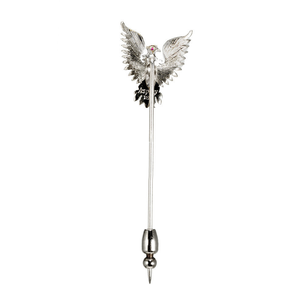 Asprey .2 Carat Ruby White Gold Eagle Stick Pin – image 2