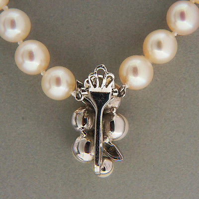 Vintage Estate 30 Inch Cultured Japanese Akoya 7.5mm Pearl Y Style Necklace – image 14