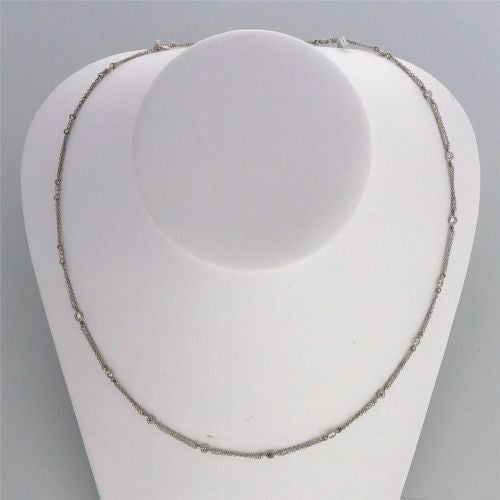 Infinity Diamond 1.45ct 18 Inch 14k White Gold Necklace – image 2