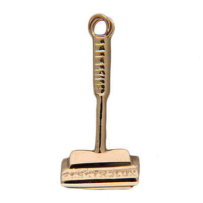 Vintage Electrolux Mechanical Solid 14k Gold Rug Swivel Sweeper Charm Pendant – image 2