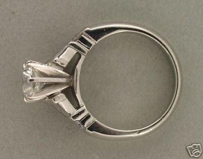 Estate 0.81 Designer Jd Platinum Diamond Engagement Ring Band Available – image 9