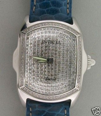 Estate Invicta Diamond Lupah Model 2335 Stainless Steel Watch Water Resistant