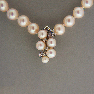 Vintage Estate 30 Inch Cultured Japanese Akoya 7.5mm Pearl Y Style Necklace – image 13