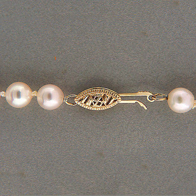 Vintage Estate 18 Inch Japanese Akoya Cultured Pearl 58 6 To 6.5mm Necklace – image 4