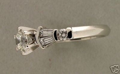 Estate 0.81 Designer Jd Platinum Diamond Engagement Ring Band Available – image 10