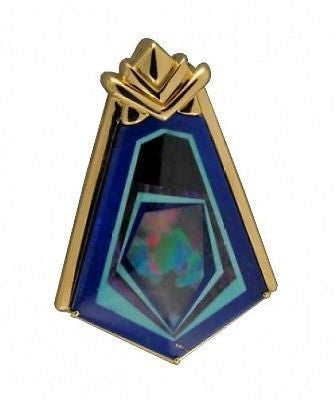 Vintage Estate Multi Stone18k Medvedev Intarsia Lapis Pin Pendant Enhancer