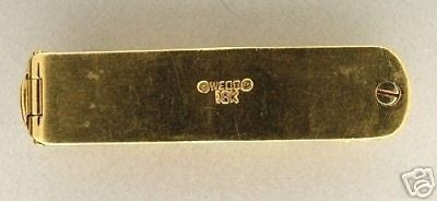 Vintage Estate 18k Yellow Gold 1960'S Designer David Webb Scarf Slide – image 3