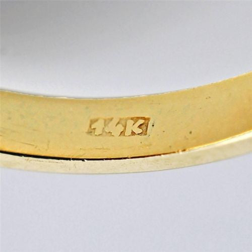 Art Deco Estate Square 14k Garnet Rose Cut Ring – image 6