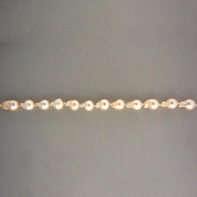 Vintage 34 In Long 7.5mm Japanese Akoya Baroque Cultured Pearl Endless Necklace – image 2