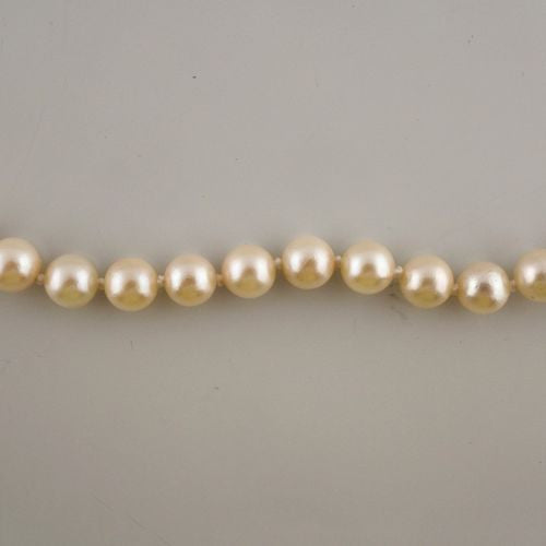 Estate Cultured Japanese 70 Pearl 5.5 To 5.75mm 14k Necklace – image 2
