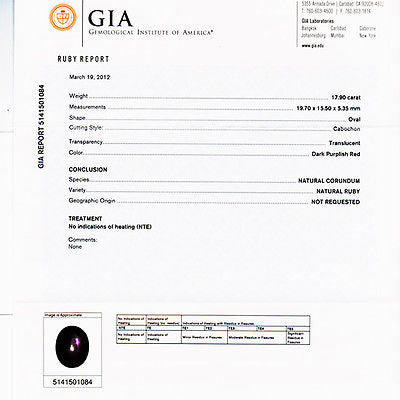 GIA Certified Oval 17.90 Carat Natural Ruby Diamond Platinum Cocktail Ring – image 3