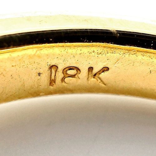 Three Stone Engagement Ring .62ct Center .90ct Sides 18k Gold – image 9
