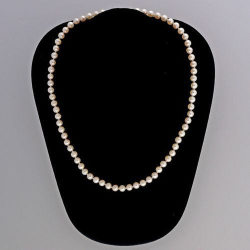 Estate Cultured Japanese 70 Pearl 5.5 To 5.75mm 14k Necklace – image 3