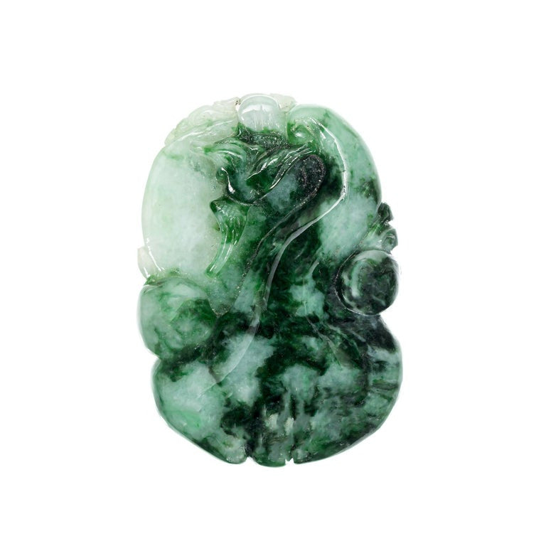 Jadeite Jade Unset Carved Palm Stone – image 4