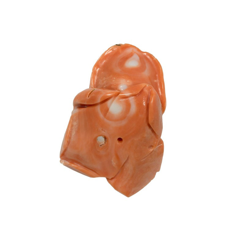 GIA Certified 131.22 Carat Rose Shaped Hand Carved Natural Coral Ornament – image 4