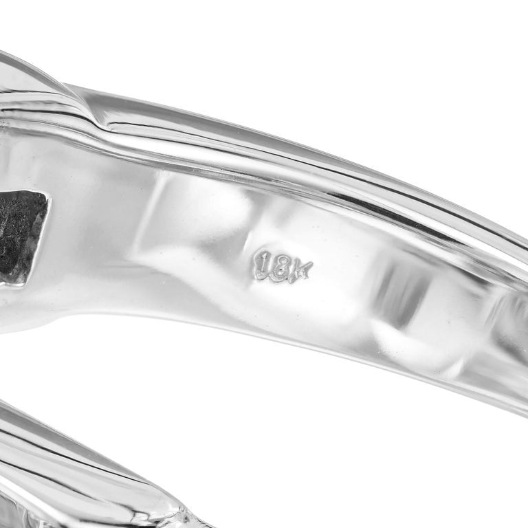 6.30 Carat Aquamarine Diamond White Gold Ring – image 5