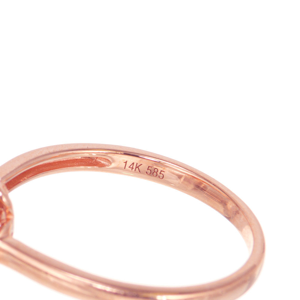 Peter Suchy .27 Carat Pink Tourmaline Diamond Rose Gold Halo Ring – image 6
