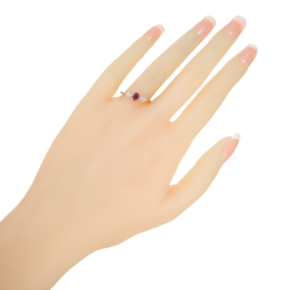 Peter Suchy .38 Carat Ruby Diamond White Gold Ring – image 8
