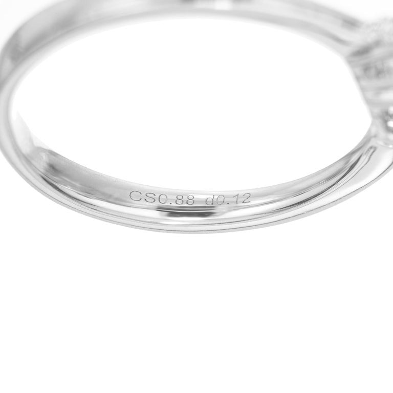 Peter Suchy .88 Carat Round Tourmaline Diamond White Gold Engagement Ring – image 7